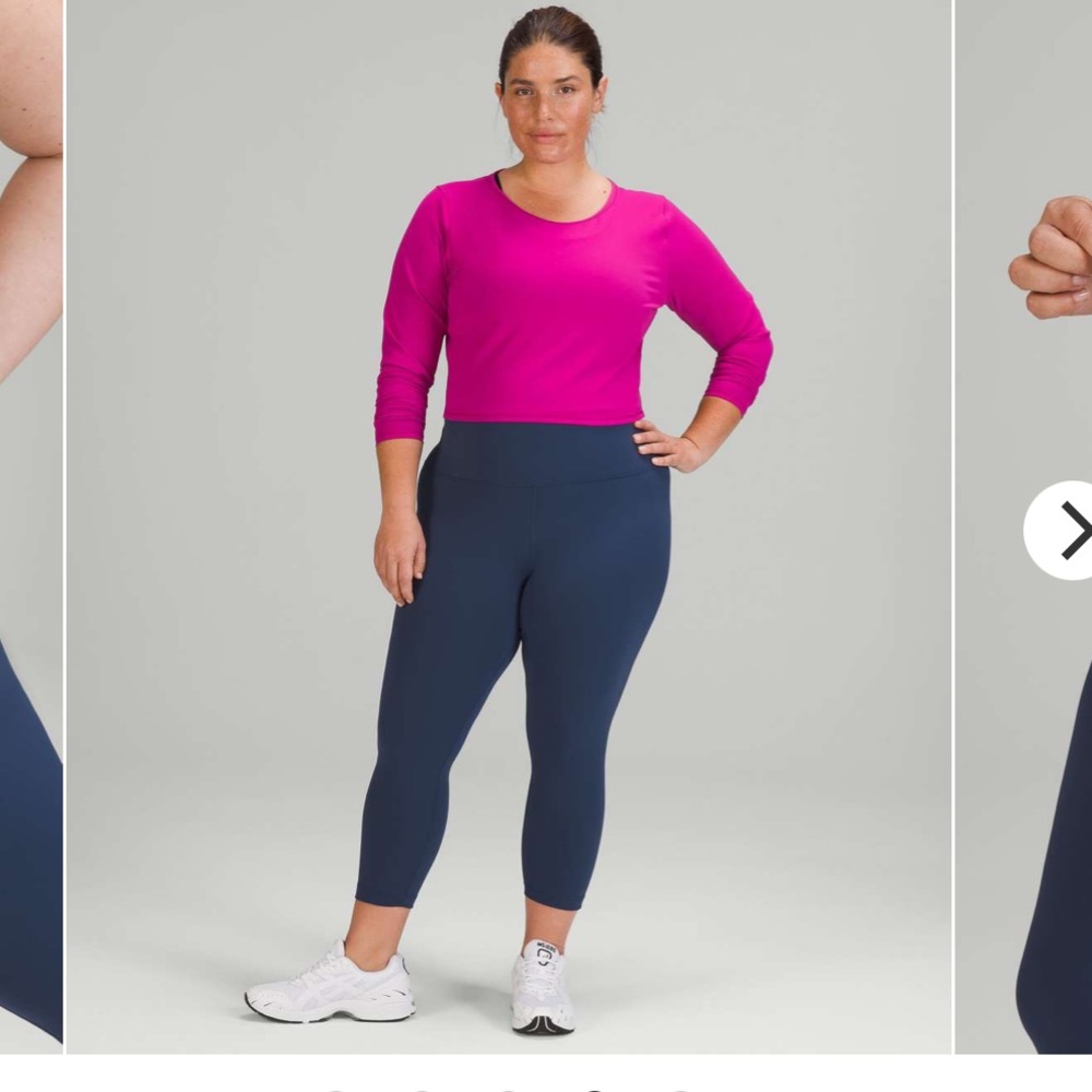 🍋Lululemon Wunder Train High-Rise Crop 23" Mineral Blue